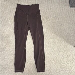 Brown High-Waisted Leggings